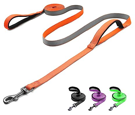 Demigreat Schleppleine für Hunde, 1.5m / 3m / 5m Robuste Lange Hundeleine Trainingsleine mit Gepolsterter Griff und handschlaufe, Ausbildungsleine für Kleine bis Große Hunde