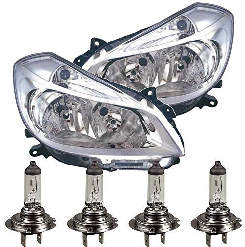 EISENFELS Bundle Set 106524513 erstellt mit Scheinwerfer rechts & links + Leuchtmittel H7 kompatibel Clio III BR0/1 CR0/1