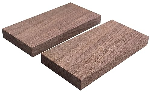 2 piezas Placas de madera de nogal 200 x 100 x 22 mm para Manualidades, Madera de nogal, Estantería de pared, Estante flotante, Chapa de nogal fuerte