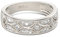 Jeulia 925 Sterling Silber Ringe Milgrain Rundschliff Damen Band Jubiläum Versprechen Ringe mit Schmuckschatulle für Sie Frauen Mädchen (Silber, 68(21.8))