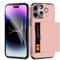 Coolden for iPhone 14 Pro Case with Card Holder & 2 Screen Protector + 1 Camera Lens Protector Heavy Duty Protective Case Shockproof Wallet Case Cover for iPhone 14 Pro Phone Case-Rose Gold