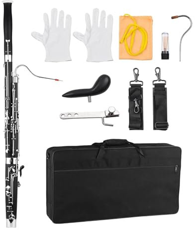 Fagott-Musikinstrument C-Ton-Fagott, Holzblasinstrument, Korpus Aus Synthetischem Holz, Kupfernickel-Tasten, Mit Tragetasche
