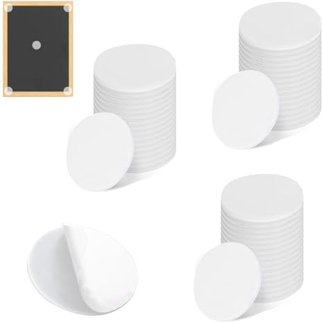 YanBous Pastiglie Adesive 3M Extra Forte (3 cm) – Adesivi Rotondi Trasparenti per Foto, Decorazioni Natalizie e Fai-da-te, 50 Pezzi, Resistenti all'Acqua, Senza Tracce