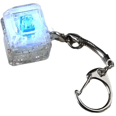 KASFDBMO Schalter Tester Schalter Sampler Mechanische Tastatur Tastenschalter Testwerkzeug Schalter LED Licht Schlüsselanhänger Spielzeug Schwarz Schalter