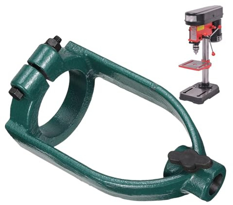 Square Hole Drill Bit Adapter for Bench Drill, Stainless Steel Hand Drills Bracket, and Accurate Drilling Drill Machines Supplies for Bench Drills and Hand Drills Fixtures