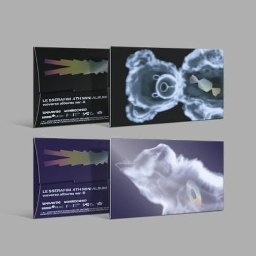 LE SSERAFIM - 4th Mini Album Crazy Weverse Albums version (2 versions SET)