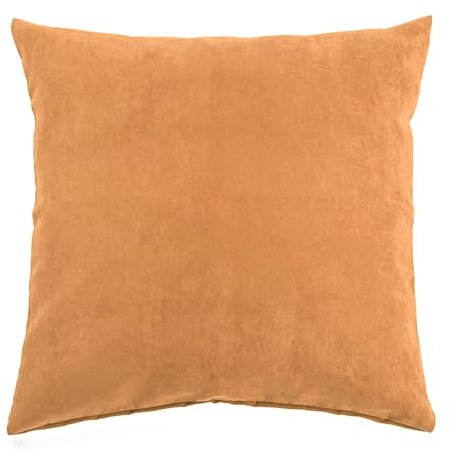 Hans-Textil-Shop Kissenbezug Kunstleder - Kissenhülle, Kissen, Dekokissen, Sofakissen, Kopfkissen, Zierkissen, Couchkissen, Kopfkissenbezug (Camel, 40 x 40 cm)
