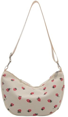 Baokuan Erdbeer-umhängetasche Für Damen, Hobo-Tasche, Ästhetische Erdbeer-umhängetasche, Niedliche Schultertasche