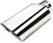 SIMICASE Auto Endrohre Verchromte Rechteckige Auspuffspitze 1/2 Stück Quadratische Auspuffspitze 2,36 Zoll Einlass 2,36 Zoll X 5,5 Zoll Auslass 9 Zoll Lang Auspuffblenden(Silver-1Pcs)