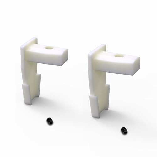 Sintrix Fab – 2x End Caps with Screw – Compatible with curtain tracks of type IKEA VIDGA – Replacement for part no. 146963 – Flexible stoppers for RV, shower, windows, and panel blinds