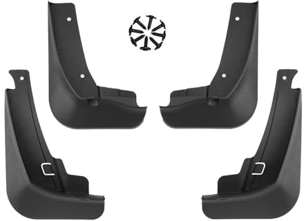 YEE PIN Compatibile con N-issan Qashqai J12 2022-2025 accessorio paraspruzzi parabordi anteriore posteriore paraspruzzi Parafango Anteriore posteriore Parafango Antigraffio Previene pietre e Fango