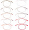 PYEUIFT 10 Pièces Bracelets de Cheville TresséS, Bracelets de Cheville BohèMe, Ensemble de Bracelets de Cheville BohèMe RéGlables, Bracelets de Cheville Surfeurs - IdéAl pour la Plage et les Festivals