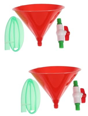 TOPPERFUN 1 Set Premium Plastic Beer Funnel Tube with Valves for Drinking Games Party Supplies for College Pool and House Parties Lightweight and