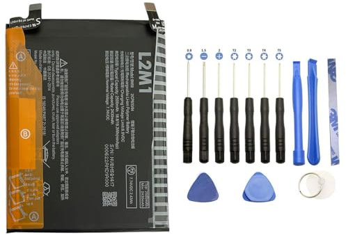 L2M1 Batteria BM58 per Xiaomi Mi 11T Pro 2107113SG 2107113SI 2107113SR 5000mAh Typ 2500mAh Min 2430mAh con kit attrezzi cacciaviti smontaggio montaggio