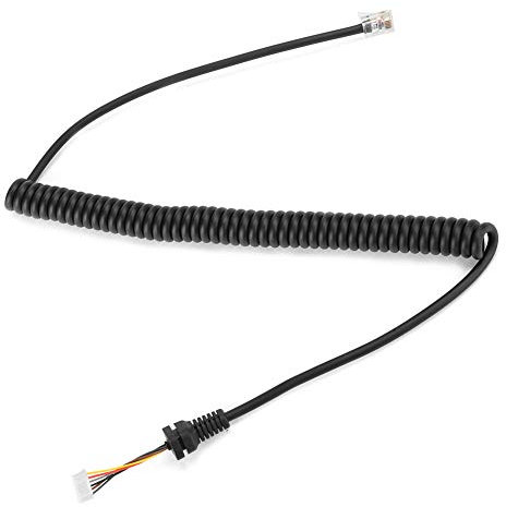 Sonew 6 Pin Microphone Cable for Car Radio - Replacement Mic Cord for FT-7900R FT-8900R - Compatible with MH-48 Speaker 2m Length