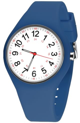 APXEL Armbanduhr Damen mit Silikonband, Damenuhr Digital für Uhr Damen Wasserdicht Sportuhren für Mädchen & Studenten, Großes Leuchtende Zifferblatt Krankenschwester Uhren