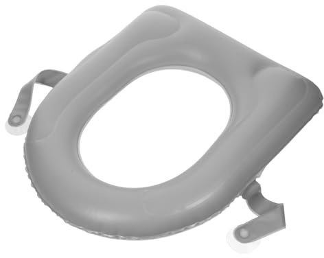TOGEVAL Inflatable Toilet Seat Cushion Portable PVC Riser Pad for Seniors and Lightweight Travel-Friendly Pressure Relief Soft Booster for Commode Chairs Easy Setup and Water-Resistant