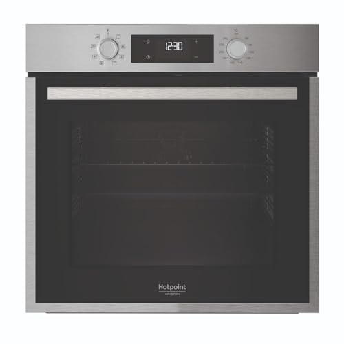 Hotpoint - HAO455CX Einbau-Backofen, Katalyse, 71 l, automatische Programme, multifunktional, katalytische Reinigung, elektronische Steuerung – Schwenkgrill – Energieeffizienzklasse A – Edelstahl