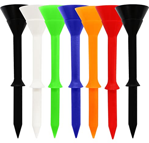 FINGER TEN Golf Tees Kunststoff 3 1/4 35 Stück mit Mehr Kurze Tees 1 1/2 35 Stück Plastik Golf Tees Durable für Golf Training