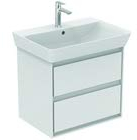 Ideal Standard Connect Air Waschtischunterschrank, 580mm, 2 Auszüge, E1605, Farbe: Weiß glänzend/hellgrau matt - E1605KN
