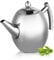 Stainless Steel Teapot Coffee Pot Tea Press, Large 1L Teapot Container with Filter, Exquisite No Leakage Welded Tea Containing Kettle with Vapor Outlet Lid, Quality Mirror Gloss Tea Pot Home Hotel