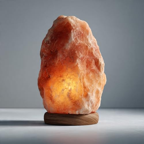 Natural Krafts Himalayan Salt Lamp Pink Crystal Rock Light with Free 3 PIN Cable and Bulb (Pink Salt 2–3kg) from Punjab, Pakistan