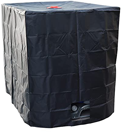 Sue-Supply Container Abdeckplane Abdeckung wasserdichte staubdichte Anti-UV Abdeckplane Schutzhülle, Geeignet für IBC 1000L Tank Wassertank Schutzbezug Plane