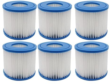 YanBan Lot de 6 filtres pour Piscine - Type D - Cartouche de Filtre de Rechange pour Summer Waves P57100102, SFS-350 RP-350 RP-400 RP-600 RX-600