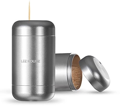 BAMI-LEE House Toothpick Holder Dispenser,Toothpick Storage Container,Toothpick Dispenser for Home Aluminum Alloy