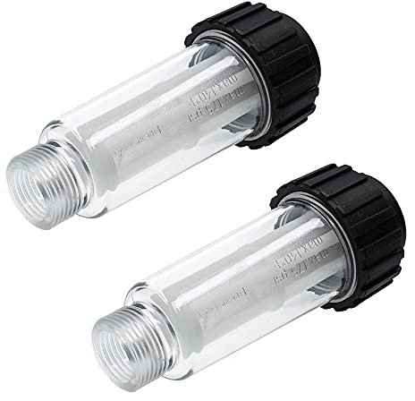 Water Filter 3/4Inch for Pressure Washer Replacement Garden Hose Filter Inlet Water for Pressure Washer Kärcher