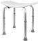 Duschhocker Duschstuhl für Senioren, Anti-Rutsch Badhocker Höhenverstellbar 51 * 39 * 60,5 cm (mit Löchern), Aluminium Badsitz Belastbar bis 150 kg fur Alten und Schwangere