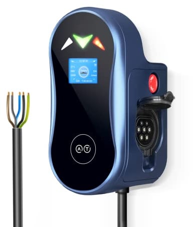 EVFUEL Type 2 EV Charging Station 32A EU Standard Charger IEC 62196-2 22KW 380V, 10/13/16/26/32 Amp Adjustable with Delay Function - Quick Charge