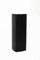 VIVANNO Podest Deko-Säule Stele Blumenständer Fiberglas Schwarz matt 34x34x100