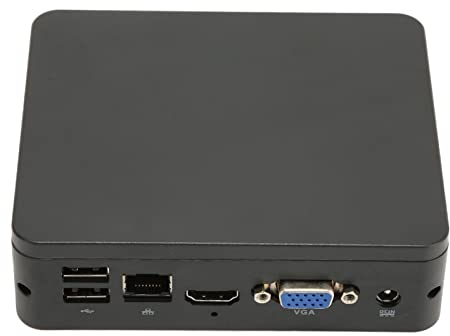 Garsent Lüfterloser -PC, 4 GB RAM 64 GB SSD -Desktop-Computer, für Atom X5 Z8350 CPU, 4K-Ausgang, Vorinstallation für Win 10 Pro (64 Bit), für Büro und Industrie