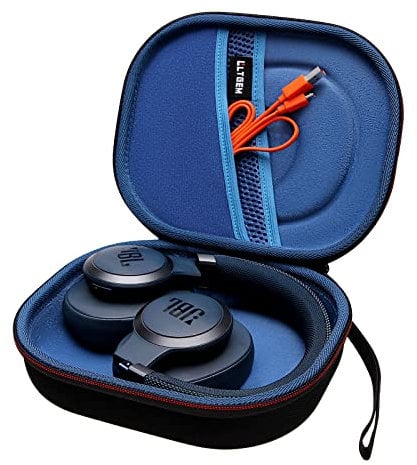 L LTGEM Hard Case for JBL LIVE 770NC, 660NC, 670NC or JBL Tune 510BT, 520BT, 570BT, 720BT, 710BT, 670NC, 770NC, 760NC, Folding Headphone - Portable Travel Bag (Case Only) - Dark Blue