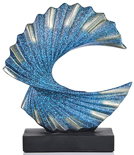 XMGZQ Skulptur Deko Wohnzimmer,Blau Home Deko Figuren,Home Decoration Living Room,Blaue Deko Wohnzimmer Modern,Skulpturen Flur Deko,Deko Bücher,Home Decor,Statue Deko,Abstrakte Kunst Deko