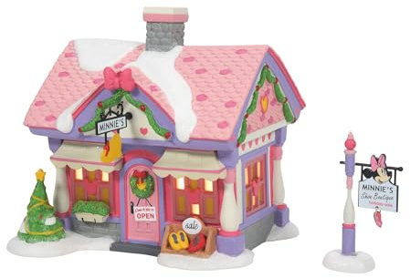 Disney Village By D56 Minnie Mouse's Shoe Boutique