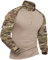 XKTTAC Combat Shirt Tactical mit 2-4 Taschen Herren Militär Ausrüstung Security Outdoor Polizei Hemd Bundeswehr Paintball Airsoft(A-cp/4 Taschen,XL)