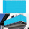 Balkon sichtschutz 65 x 800 cm Wind HDPE UV-Schutz Balkon Sichtschutz Balkonverkleidung mit Kabelbinder Ohne Bohren für Balkon Garten im Freien, Blau