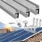 Solarmodul Halterung Ziegeldach Befestigungssystem, Alu Solarpanel Halterung Dachhaken Aluprofil Photovoltaik Montageset für 2 Module, Balkonkraftwerk Halterung Ziegeldach für Module 30MM Dicke