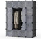 Mondeer 35x45cm Regalsystem Kleiderschrank, 20 Würfel Wardrobe mit 3 Kleiderstangen, Stapelbar Faltschrank mit Tür, für Schlafzimmer Kleidung Schuhe Spielzeug, Schwarz und Weiß 145x47x181cm
