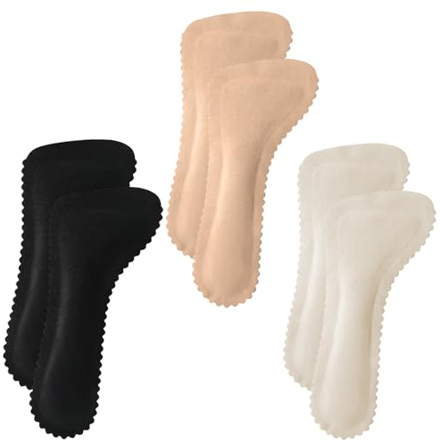 Lot de 3 paires de semelles antidérapantes - Semelles douces respirantes et absorbantes - Semelles autocollantes pour talons hauts - Semelles souples pour sandales - Coussinets de pieds - Unisexe