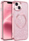 GaoBao iPhone 14 Hülle Glitzer, Handyhülle iPhone 14 Glitzer für MagSafe, Keine Vergilbung, Kratzfeste, Dünn Weiches TPU Stoßfeste Ganzkörperschutz Glitzer Hülle für iPhone 14 6.1, Rosa