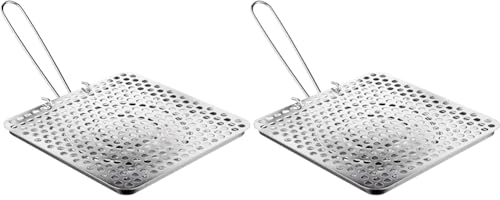 Ibili Toaster für Gasherd, verzinntes Eisen, 20 x 20 cm (Packung mit 2)