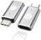 MoKo Lightning Female to USB C Male Adapter 2Pack, NOT for Headphone, Lightning USB C Adaptor for iPhone 15/16 Pro/16 Pro Max/Plus,Galaxy S24,iPad, iPhone to USB C Adapter for Fast Charging, Silver35W
