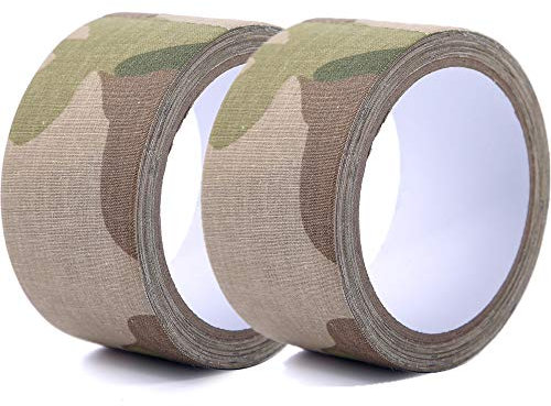 Camo-Tape-Tuch, hochwertiges, robustes Gaffer-Tape – Outdoor-Camping, Jagd, Waffenkamera, Angeln, verstecktes Klebeband – 5,1 cm x 9,1 m, mehrfarbig / 16 ( Color : One Color , Size : Desert Camo )