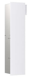 EMCO ASIS PURE WC-Modul mit Glasfront Türanschlag Links, Unterputz Weiß matt 73 cm Unterputz Türanschlag links Papierführung seitlich