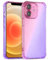 Xylota Cover per iPhone 11 6,1 Pollici, Trasparente Custodia Gradiente Aesthetic Protettiva Case, Anticaduta Sottile TPU Silicone Bumper Anti-Graffio Custodie per iPhone 11, Rosa/viola