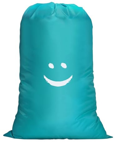 Flintronic Wäschesack Reise, Wasserdicht Wäschebeutel Reise, Schmutzwäsche Wäschesammler, Große Kapazität, Aufbewahrungstasche Wäschebehälter Für die Reise, 61x91 cm (Blau)