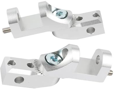 DKPMWD Cale Pied Moto Repose-Pieds Réglable pour Conducteur Moto Repose-Pieds Passager Abaissement pour BMW pour K1600GT pour K1600GTL pour K1600B pour Bagger Repose Pieds Moto(Argent)